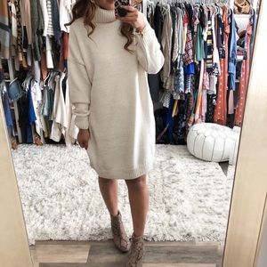 Topshop Turtleneck Sweater Dress 